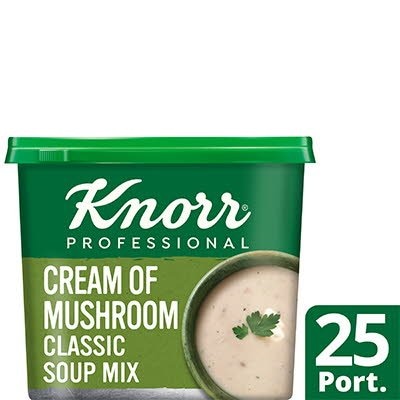 Knorr Professional Classic Cream of Mushroom Soup 25 Portion (6x425g) - 